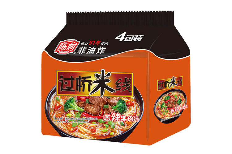 CHEN CUN HOT SPICY BEEF RICE NOODLE 95G 4PACKS